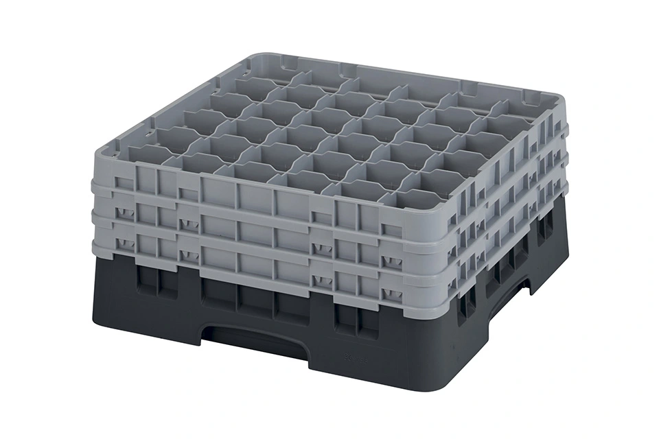 Кассета для бокалов Cambro 36S738 черн./сер.