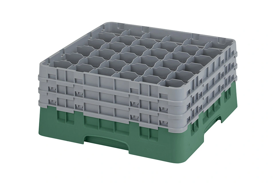 Кассета для бокалов Cambro 36S738 зел./сер.