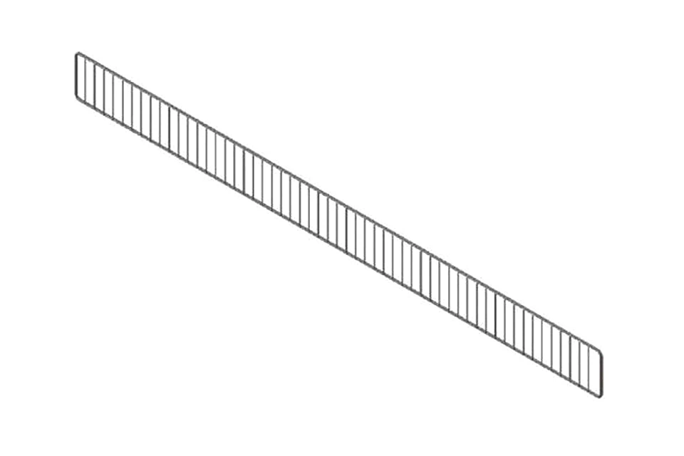 T-FL 01060125-61_Ограничитель фронтальный прямой  H=60 L=1250 (цинк)