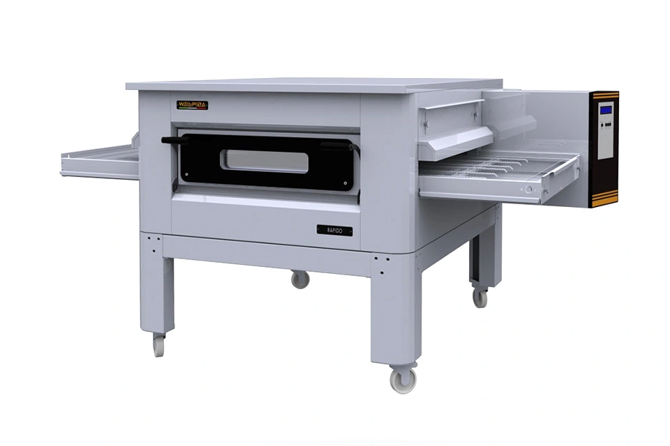 Печь для пиццы конвейерная WellPizza Rapido 115 со стендом