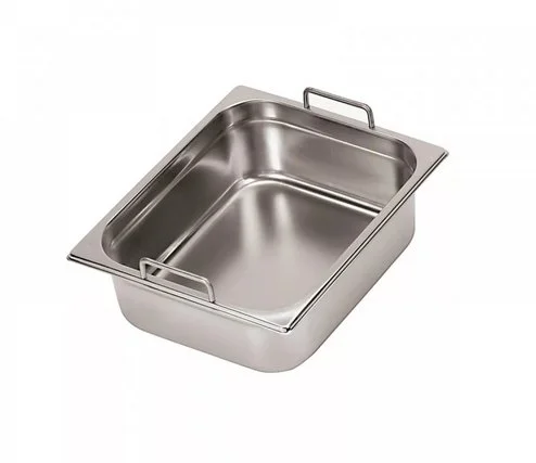 Гастроёмкость из нержавеющей стали Abat GN1/2 средн. Н150 с ручк.
