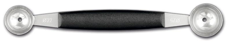 Ложка нуазетная Triangle A5406025, 22/25 мм, черная