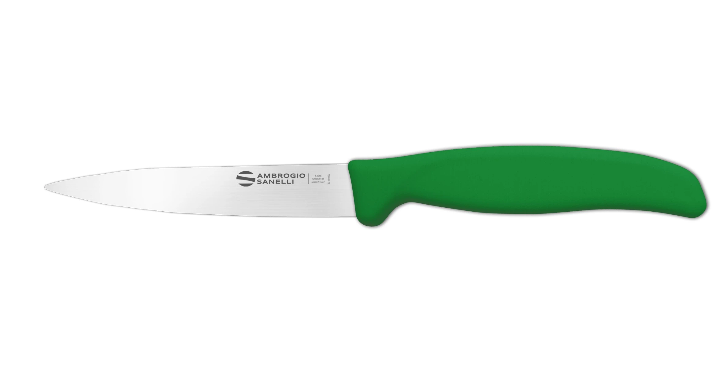 Нож Sanelli Ambrogio серии Supra Colore, ST82011G, для овощей 110 мм, зеленый