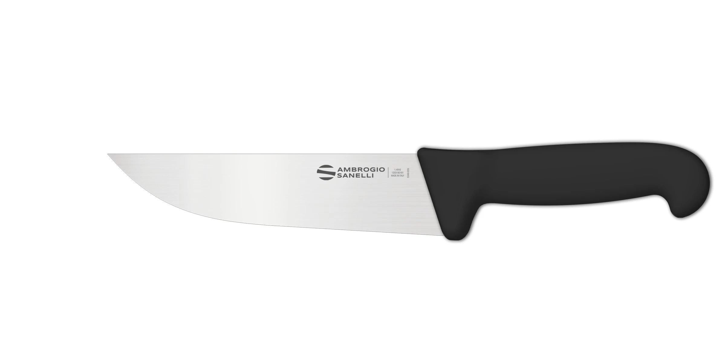 Нож Sanelli Ambrogio серии Supra, SM09016B, для мяса 160 х 36 мм, черный
