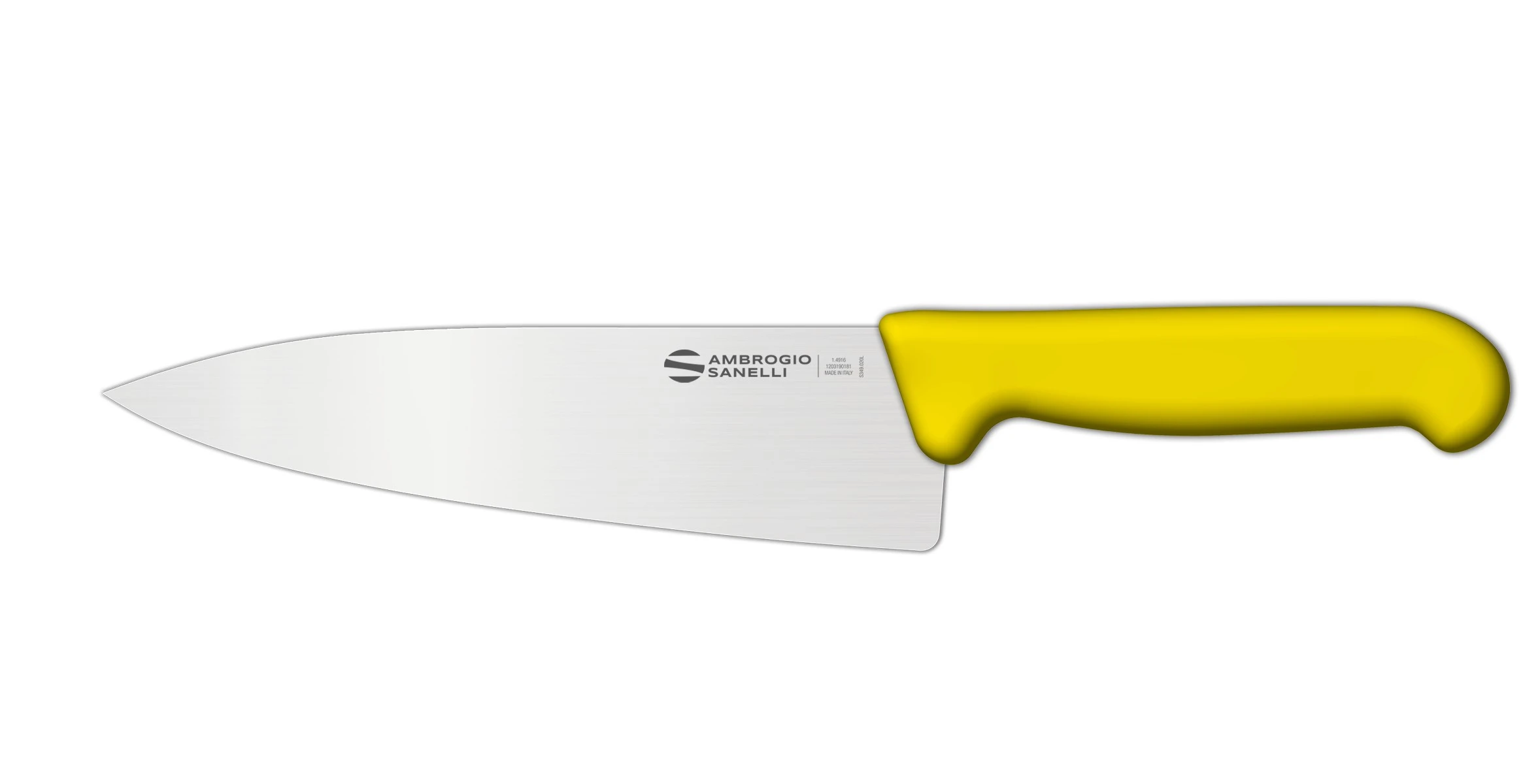 Нож Sanelli Ambrogio серии Supra Colore, SC49016Y, кухонный 160 х 44 мм, желтый