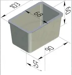 Кондитерская форма Спика Форма 103х68х60