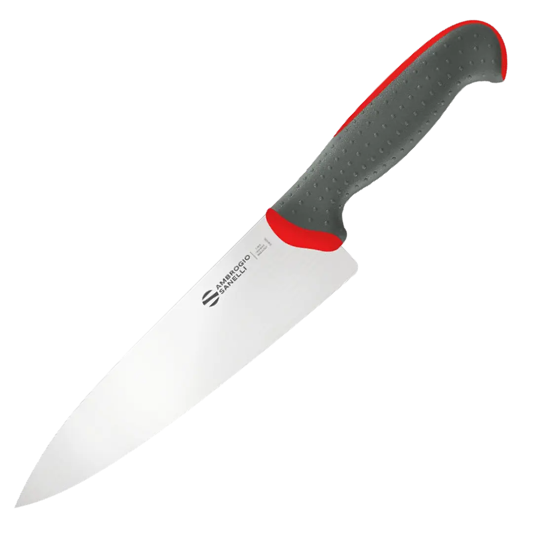 Нож Sanelli Ambrogio серии Tecna, TC49020R, кухонный 200 мм, красный