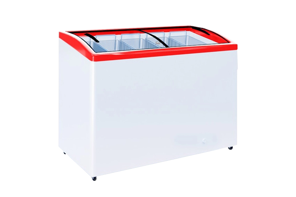 Ларь морозильный Italfrost СF 500 C (красный) с корзинами
