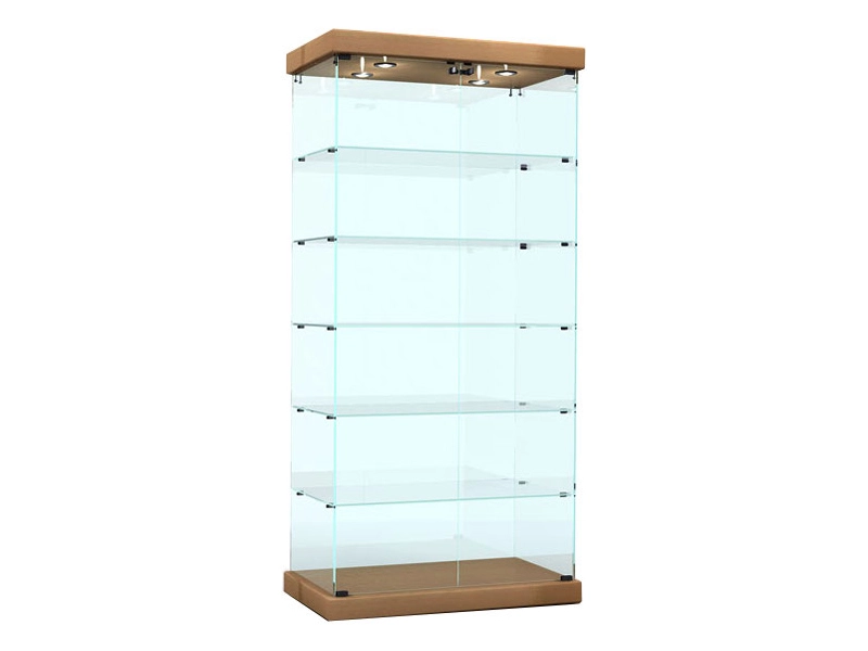 Витрина LB V (L 900V, 943x536x1971, остеклённый, ЛДСП16, бук)