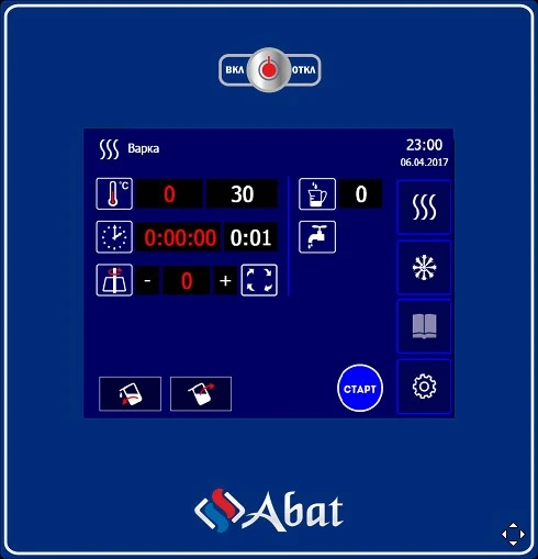 Котел пищеварочный Abat КПЭМ-60-ОМП сл.кр.