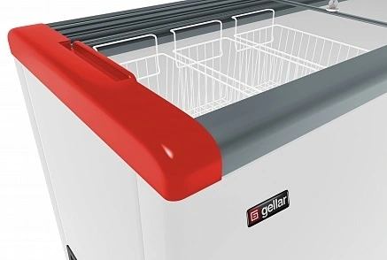 Ларь морозильный GELLAR FG 600 C красный v25