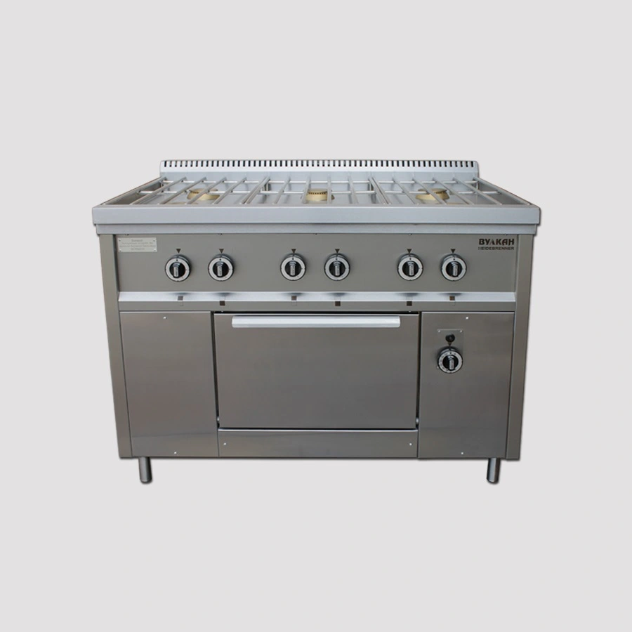 Плита Вулкан-Heidebrenner ПРГ-IIA-6М ДШ серия Standart 900, 823139, газовая