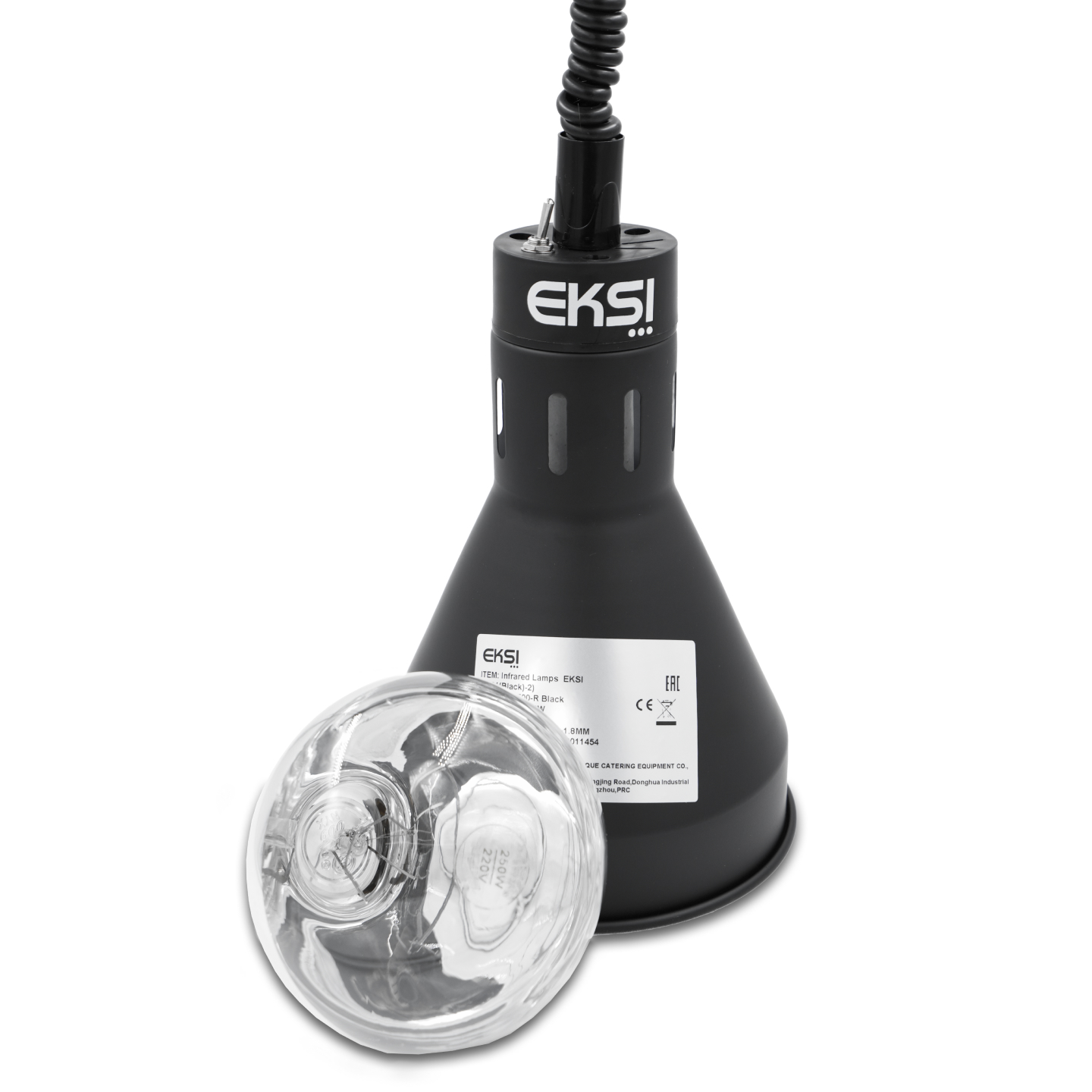 Лампа для подогрева EKSI EL-500-R Black