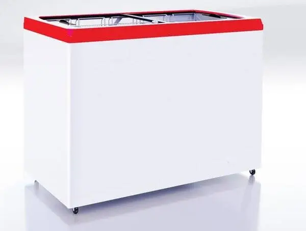 Ларь морозильный Italfrost СF 400 F (красный) с корзинами