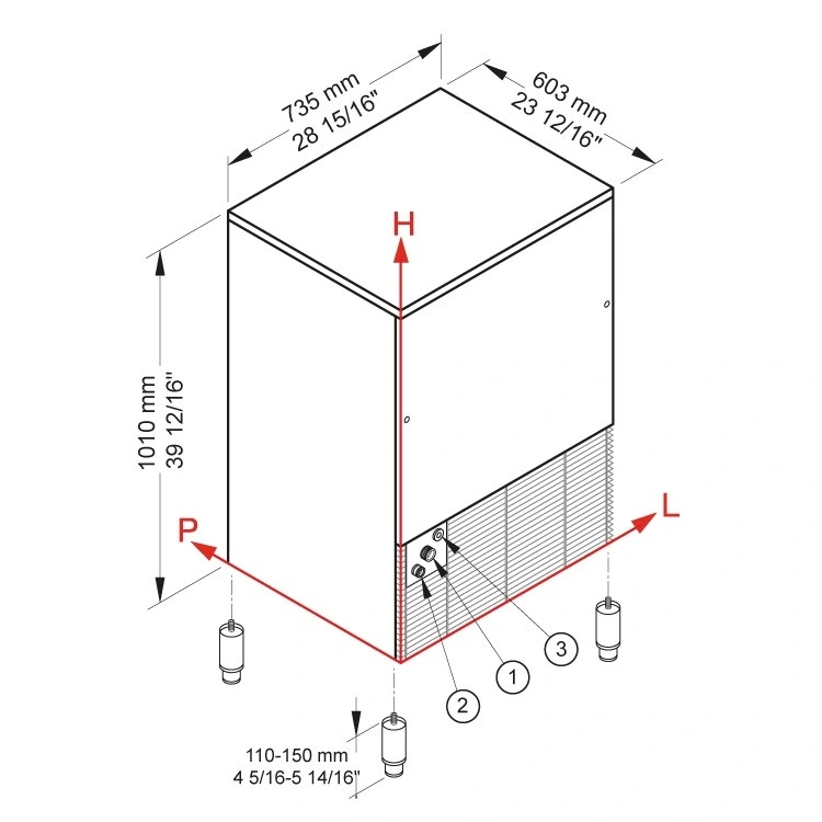 Льдогенератор Brema CB 955A HC B-QUBE