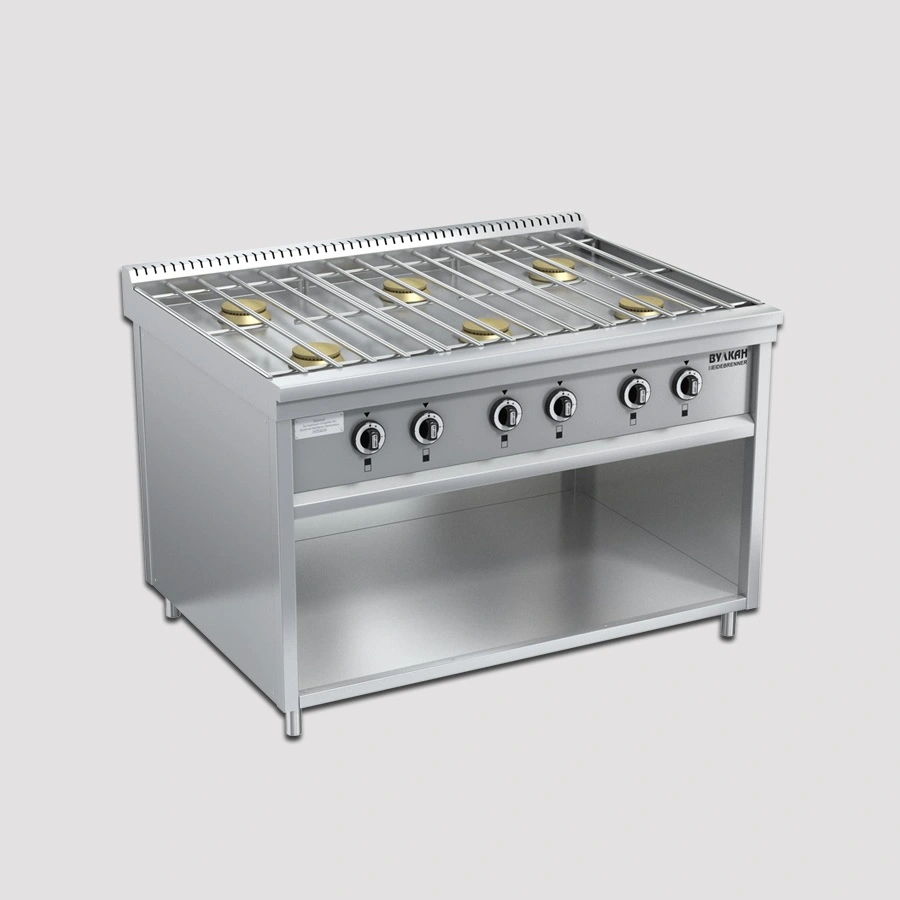 Плита Вулкан-Heidebrenner ПРГ-IIA-6М серия Standart 900, 823109, газовая