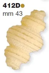 Форма LA MONFERRINA для Р6/P12 GNOCCHI 43 MM 412D бронза