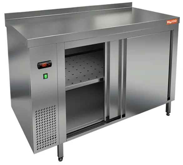 Столы тепловые TS 10 SN (1000x600x850) тепловой стол-купе пристенный, HICOLD RUS