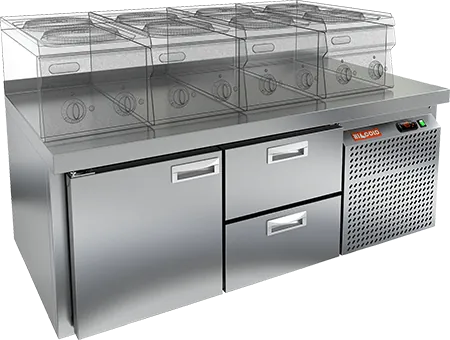 СТОЛ С МОРОЗИЛЬНЫМ ШКАФОМ HICOLD SN 12/BT LT Sh (R290)