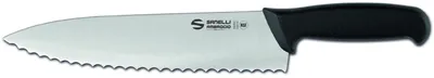 Инвентарь и инструмент Нож Sanelli Ambrogio серии Supra, SC46024B, кухонный с зубчатым лезвием 240 мм, черный