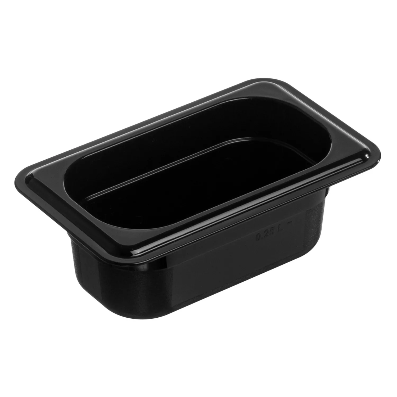 Гастроемкость 1/9 h= 65 мм. 176*108 мм. 0,5 л. поликарб. черная GP Gastroplast