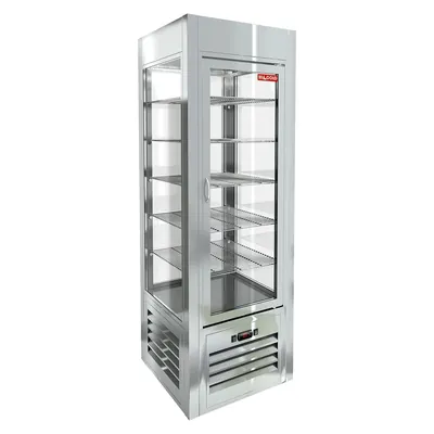 Витрины кондитерские VRC 350 Sh витрина охл. кондитерская., на низ. ножках, нерж., рамка в тон, HICOLD RUS