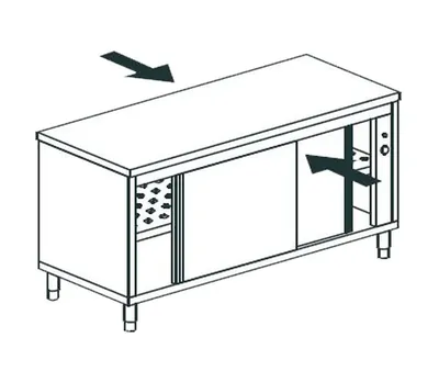 Столы тепловые СТОЛ ТЕПЛОВОЙ СКВОЗНОЙ APACH CHEF LINE LHC721SH2PT