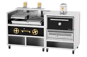 Грили на углях и дровах ГРИЛЬ-ПЕЧЬ КОМБИНИРОВАННАЯ JOSPER COMBO CVJ-50-2-1-PRO-L