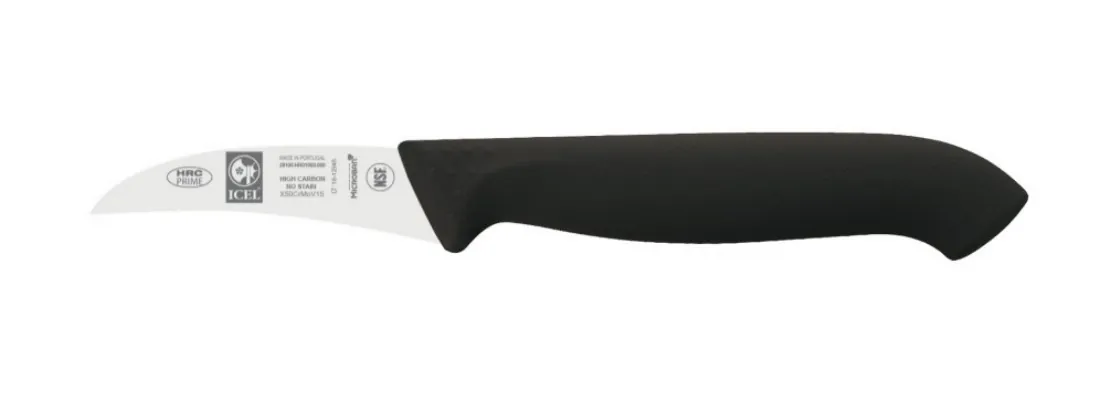 Нож для чистки овощей 6см, изогнутый, черный HORECA PRIME 28100.HR01000.060