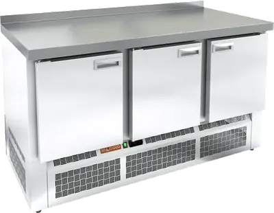 Столы холодильные СТОЛ С ХОЛОДИЛЬНЫМ ШКАФОМ HICOLD SNE 111/TN W (R290)