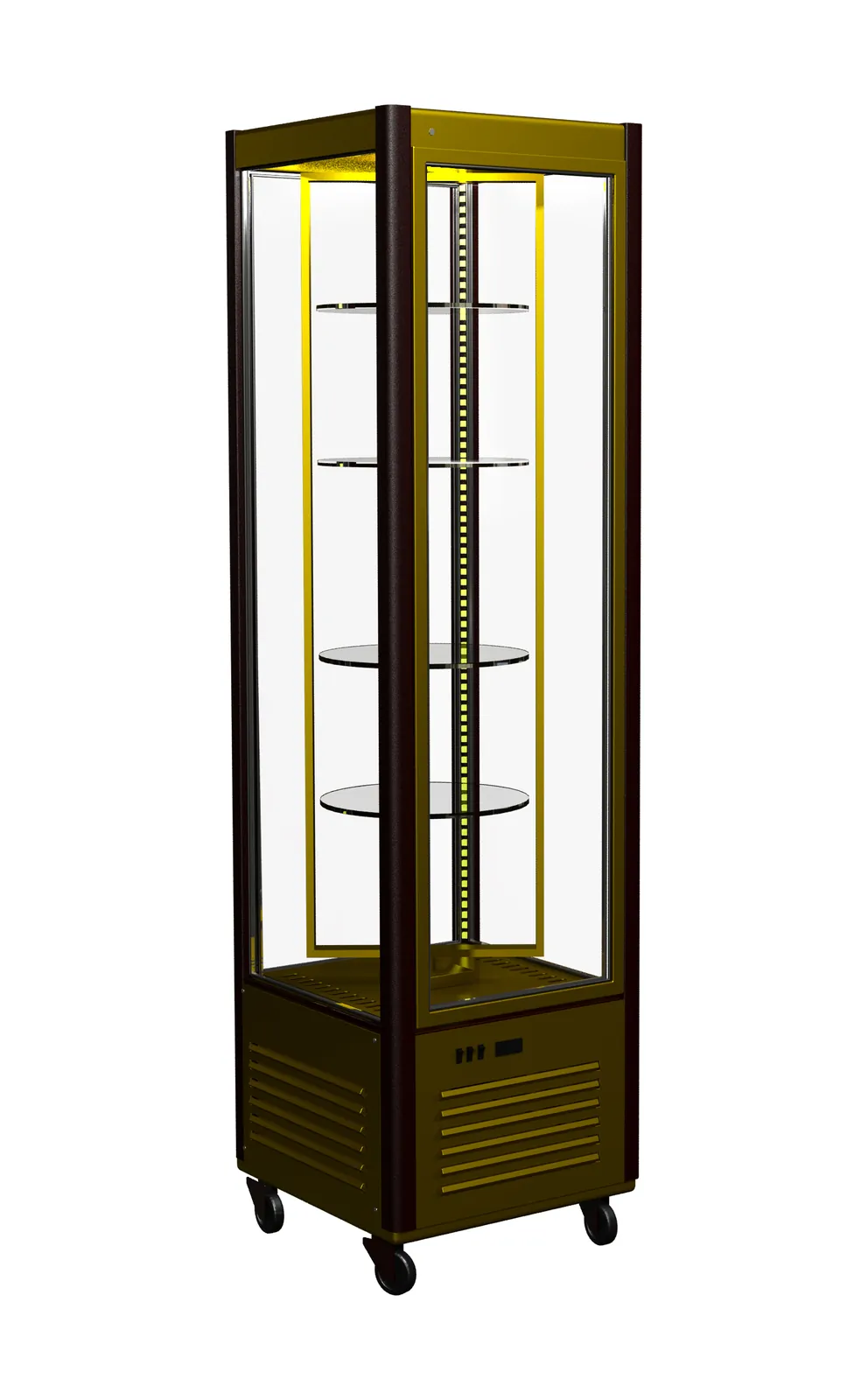 Витрины кондитерские Витрина кондитерская Полюс D4 VM 400-1 (R400C Сarboma Люкс) (0109-0102 (коричнево-золотой))