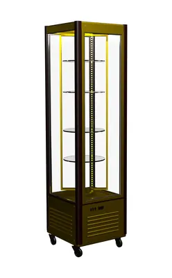 Витрины кондитерские Витрина кондитерская Полюс D4 VM 400-1 (R400C Сarboma Люкс) (0109-0102 (коричнево-золотой))