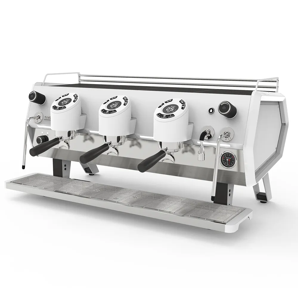 Кофемашины Кофемашина Sanremo D8 3 высокие гр,Total White, Подсветка+Cold Touch, белая