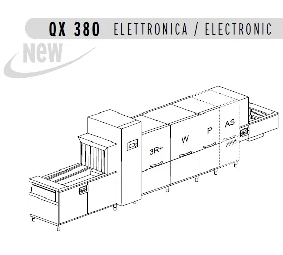 Конвейерные посудомоечные машины МАШИНА ПОСУДОМОЕЧНАЯ DIHR QX OPTIMA 380+DDE+HRF20+NZ6+DRF99MB+DRF69/2 ЧАСТИ