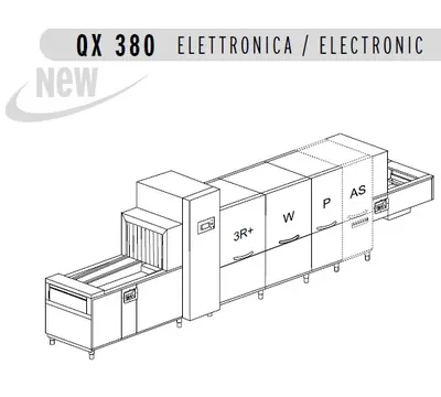 Конвейерные посудомоечные машины МАШИНА ПОСУДОМОЕЧНАЯ DIHR QX OPTIMA 380+DDE+HRF20+NZ6+DRF69/2 ЧАСТИ