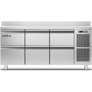 Стол морозильный Coldline TA17/1B-710 rounded edge+3хRefrigerated drawers 1/2+12хL223488086