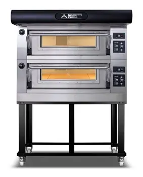 Печи для пиццы Печь подовая для пиццы MORETTI FORNI P80E + зонт + стенд с направляющими