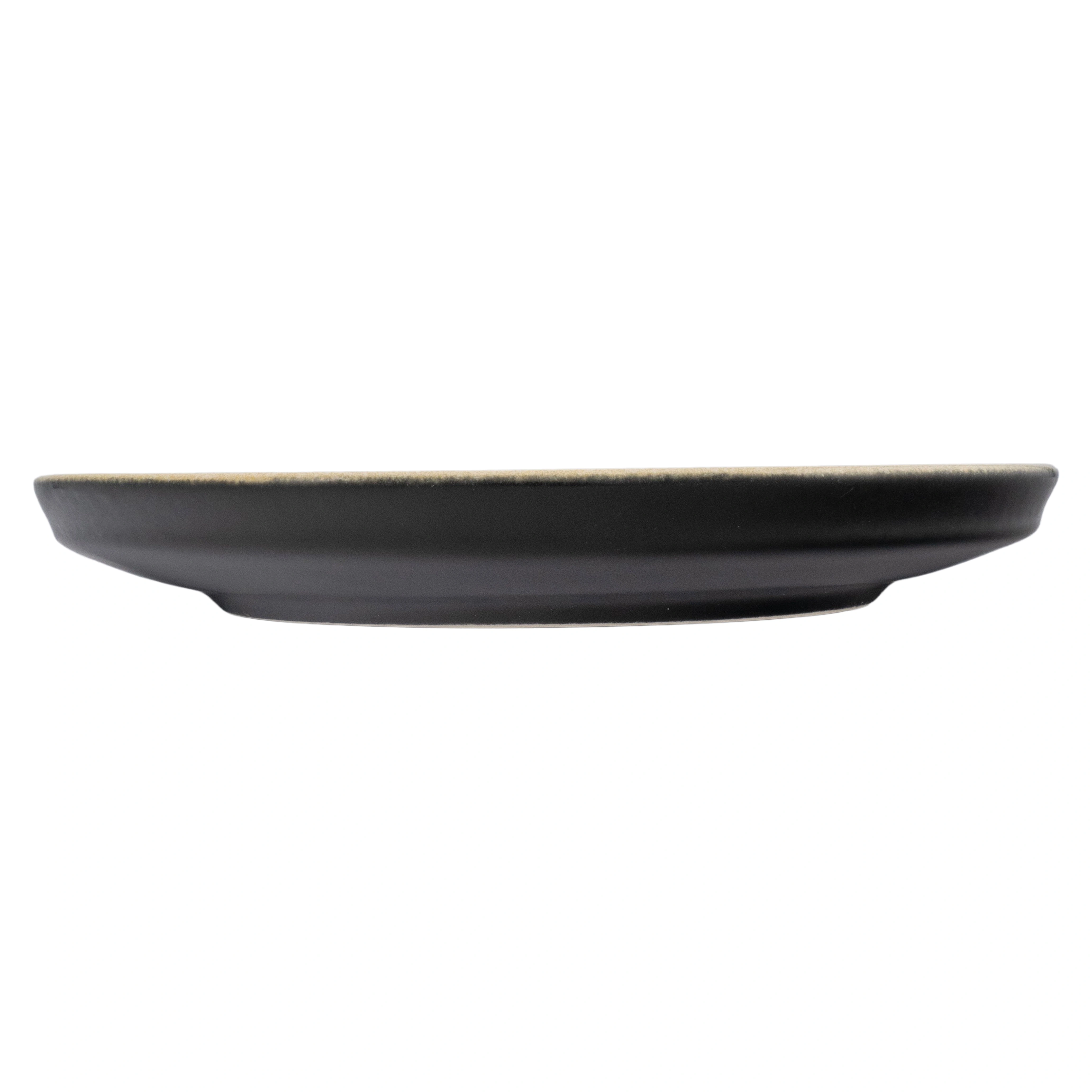 Kutahya Crouton CRT20DU855A11 Тарелка плоская (d20см, h2,55см) CREAM/BLACK