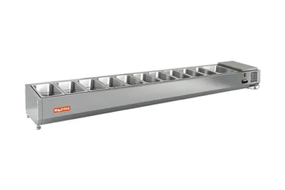 Столы для пиццы и салатов Витрина настольная HICOLD VRTO 2360 1/3, холодильная, для ингредиентов