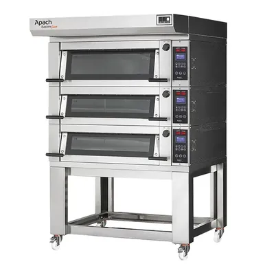 Подовые печи ПЕЧЬ ПОДОВАЯ С ПОДСТАВКОЙ БЕЗ НАПРАВЛЯЮЩИХ APACH BAKERY LINE E2K4L DPBI-T