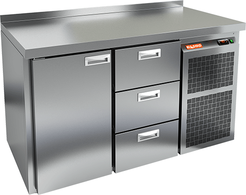 СТОЛ С ХОЛОДИЛЬНЫМ ШКАФОМ HICOLD GN 13 BR2 TN (R290)