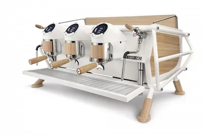 Кофемашины Кофемашина Sanremo Café Racer 3 гр. белая-дерево