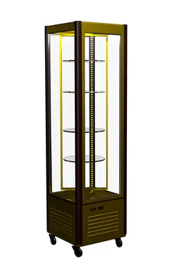 Витрины кондитерские ШКАФ ХОЛОДИЛЬНЫЙ D4 VM 400-2 (R400Cвр СFRBOMA ЛЮКС) (0109-0102 (КОРИЧНЕВО-ЗОЛОТОЙ))