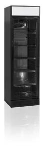 Шкафы морозильные ШКАФ ХОЛОДИЛЬНЫЙ СО СТЕКЛОМ TEFCOLD CEV425CP-BLACK