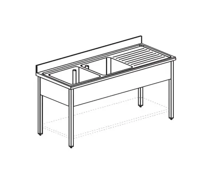 Ванны моечные ВАННА МОЕЧНАЯ APACH CHEF LINE L2S166-54RW