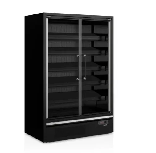 Витрины холодильные универсальные ГОРКА ХОЛОДИЛЬНАЯ ПРИСТЕННАЯ TEFCOLD GALAXY+ GP14FGD BLACK
