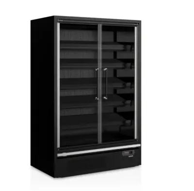 Витрины холодильные универсальные ГОРКА ХОЛОДИЛЬНАЯ ПРИСТЕННАЯ TEFCOLD GALAXY+ GP14FGD BLACK