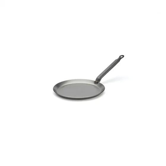 Сковорода для блинов d=20 см. h=1,5 см. 0,45 л. белая сталь (индукция) Carbone Steel De Buyer (5120.20)