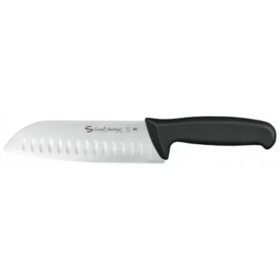 Инвентарь и инструмент Нож Sanelli Ambrogio серии Supra, SC50018B, Santoku с возд/карманами 180 мм, черный