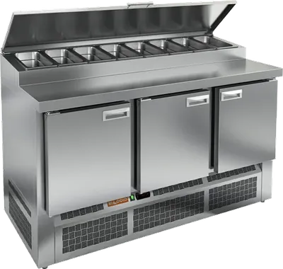 Столы для пиццы и салатов СТОЛ ДЛЯ ПИЦЦЫ HICOLD PZE1-111/GN (1/3H) (R290)